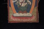 Antiker kleiner Thanka Tibet 6-Arm Buddha