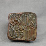 Antiker feinst geschnitzter Stempel / Seal in Bernstein