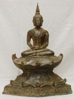 Selten schöner Thai Buddha in Bronze