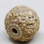Wundervolles Ojime EDO Periode Drachen