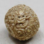 Wundervolles Ojime EDO Periode Drachen