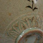 Antike Celadon Bowl Goryeo Dynastie Korea Kranich