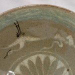 Antike Celadon Bowl Goryeo Dynastie Korea Kranich