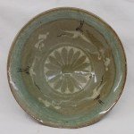 Antike Celadon Bowl Goryeo Dynastie Korea Kranich