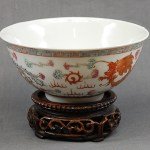 Antike Bowl Qing Dy Dragon / Phoenix