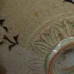 Antike Celadon Bowl Goryeo Dynastie Korea Kranich