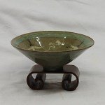 Antike Celadon Bowl Goryeo Dynastie Korea Kranich