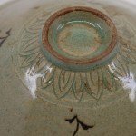 Antike Celadon Bowl Goryeo Dynastie Korea Kranich