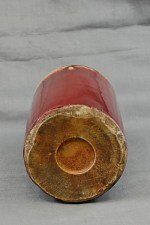 Antiker seltener Brush pot mir Oxblood Glasur