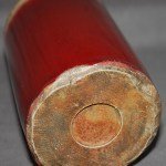 Antiker seltener Brush pot mir Oxblood Glasur