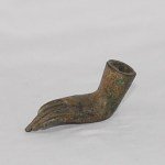 Antikes Fragment einer Buddha Hand in Bronze