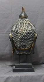 Antike feine Buddha Kopf Skulptur Shan Periode