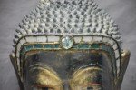 Antike feine Buddha Kopf Skulptur Shan Periode