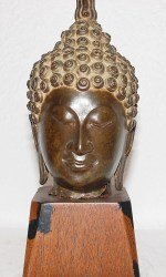 Antike Buddha Kopf Skulptur
