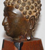 Antike Buddha Kopf Skulptur