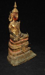 Antiker sehr feiner Buddha Rattanakosin in Bronze