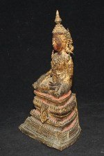 Antiker sehr feiner Buddha Rattanakosin in Bronze
