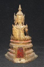 Antiker sehr feiner Buddha Rattanakosin in Bronze