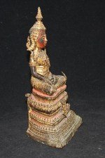 Antiker sehr feiner Buddha Rattanakosin in Bronze
