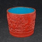Antiker Pinselbecher / Brush Pot mit Fernlandchaft