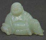 Antiker kleiner feiner Glücks Buddha in Hetian Jade
