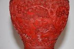 Paar Antike Cinnabar Laquer Lampen