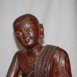 Antiker Knieender Mönch Burma.