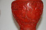 Paar Antike Cinnabar Laquer Lampen