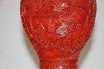 Paar Antike Cinnabar Laquer Lampen
