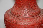 Paar Antike Cinnabar Laquer Lampen