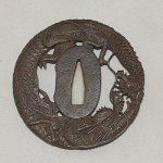 Tsuba Drachen Echizen Ju Kinai Faku Edo Periode