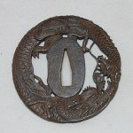 Tsuba Drachen Echizen Ju Kinai Faku Edo Periode