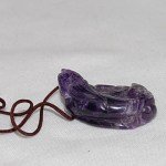 Fein gearbeitetes Dragon Purple Crystal Pendant