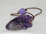 Fein gearbeitetes Dragon Purple Crystal Pendant