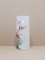 Antiker Famille Rose Hat Stand mit Poem