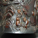 Antiker Pinselbecher / Brushpot in Huang Huali