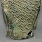 Antike Buddha Kopfskulptur Bronze vor 1800