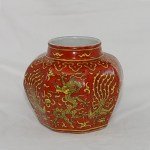 Antiker schöner Jar Ming Dy mit Dragon &#38; Phoenix