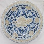 Antiker B/W Teller mit Fisch Ming Dynastie