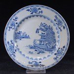 Antiker B&W Teller Nanking Cargo Shipwreck ca. 1750