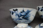 Paar antike HIRADO Bowls Meiji Periode