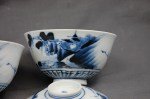 Paar antike HIRADO Bowls Meiji Periode