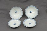 Paar antike HIRADO Bowls Meiji Periode