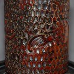Antiker Pinselbecher / Brush Pot mit 5 Bats