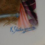 Antikes signiertes Portrait einer Frau 