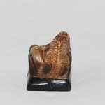 Antiker Stempel / Seal mit Drachen in Ox Horn