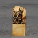 Antiker feinst geschnitzter Stempel / Seal Elefant