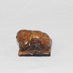 Antiker Stempel / Seal Tierhorn mit Human und Fisch