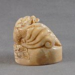 Antiker Stempel / Seal mit Drachen 