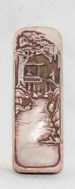 Antiker fein geschnitzter Stempel / Seal mit Szene